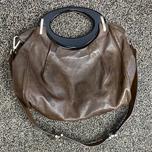 Marni Leather Handbag with Acrylic Handles